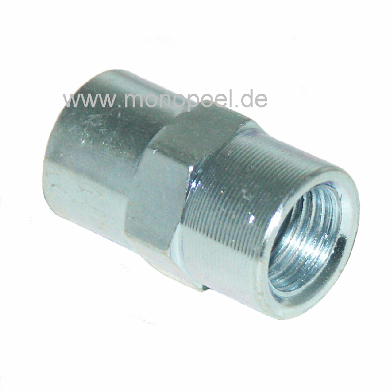 pipe sleeve for brake pipes 4.75 mm, M10x1, f-flange, steel