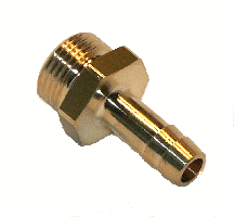 hose connector, metal, 3/8 inch  x 10