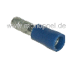 Rundstecker, halbisoliert, Stecker 4 mm, blau
