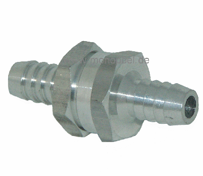 return valve, aluminium, for 8 mm I.D.