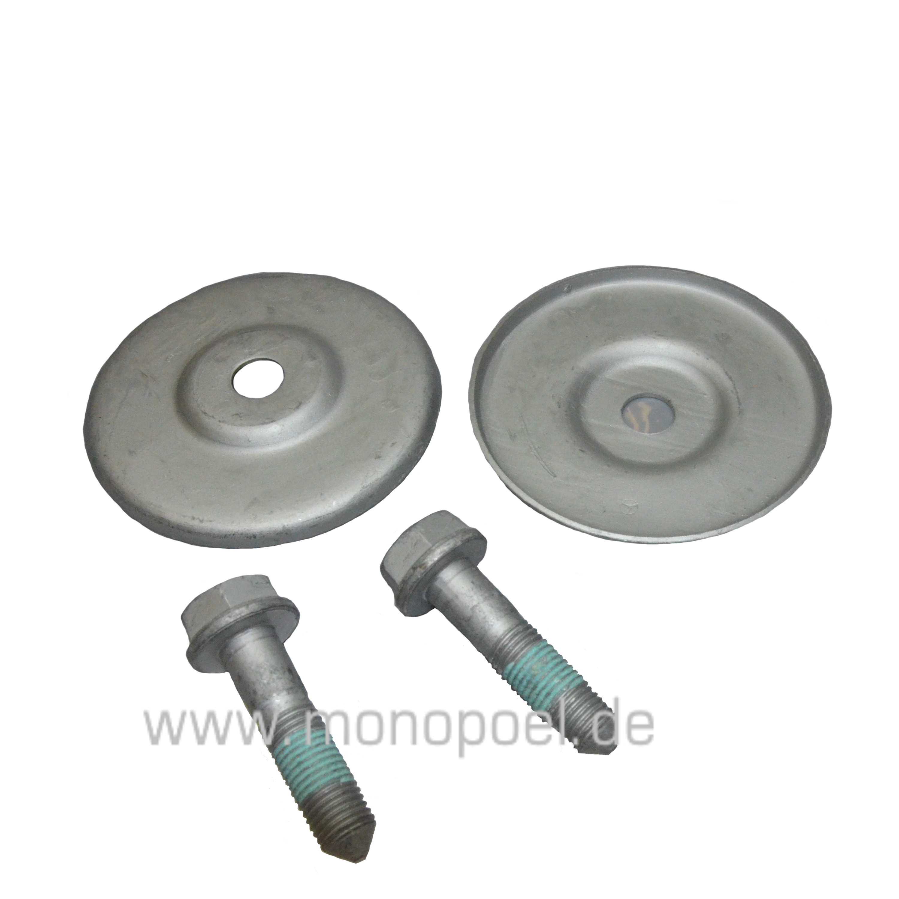 mounting set for rear axle mounting, rear