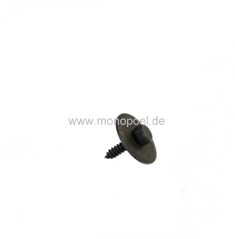 screw for underride protection on car body
