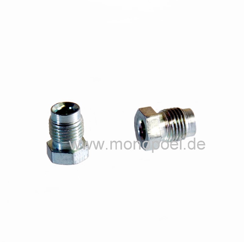 Monopoel GmbH - Verbinder, 4.75 mm, M10x1, F-Bördel, Messing
