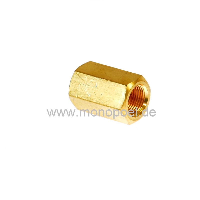 pipe sleeve for brake pipes 6.00 mm, M12x1, F-flange, brass