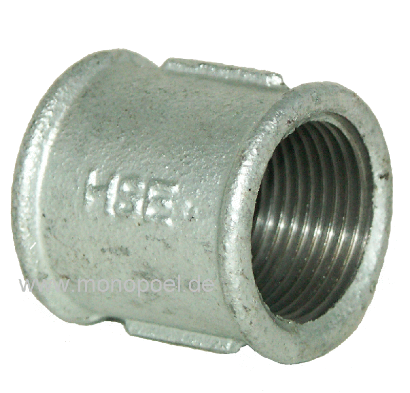 sleeve, malleable cast iron, 1 inch