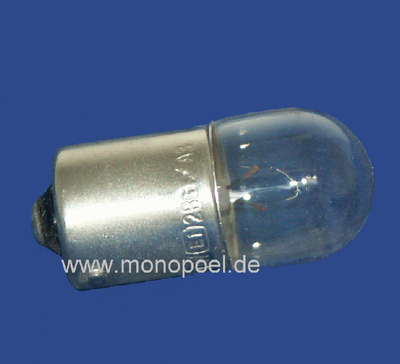Monopoel GmbH - Glühlampe, 12V, 1.2W, mit Kunststoffsockel
