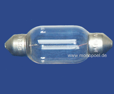 bulb, 12V, 18W, soffit, l=42mm