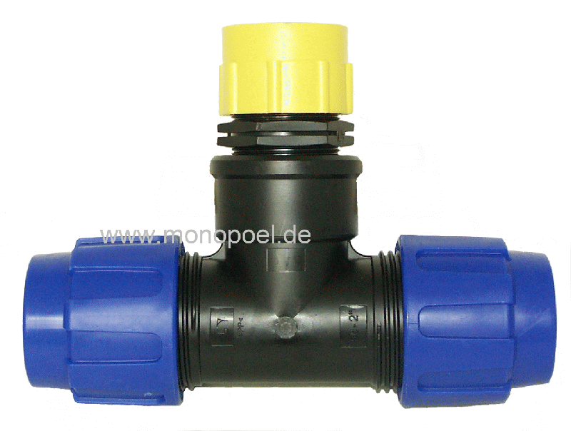 IBC connector, T-piece, nominal width 50 mm