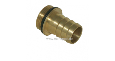 Gewindetülle, gerade, Messing, 3/4 Zoll x 19 mm Tülle