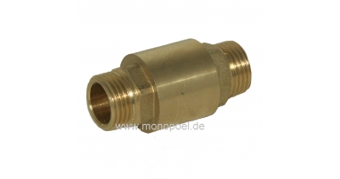 return valve, for 3/8 inch ex/ex, brass