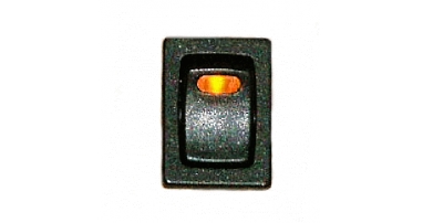 rocker switch, 24 V, 16 A, with LED yellow