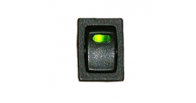 Schalter, 12V, mit LED grün
