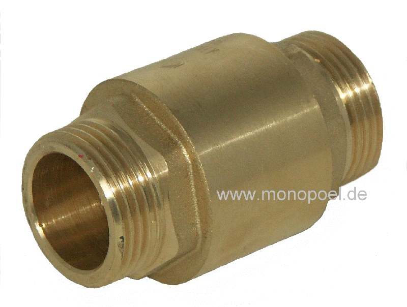 return valve, for 1 inch ex/ex, brass