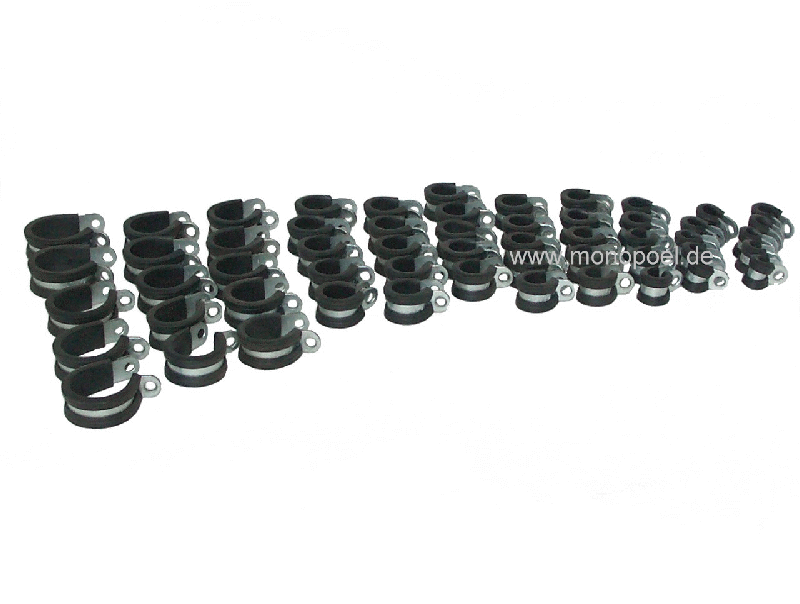mounting plate clip set, 11 x 5 pieces