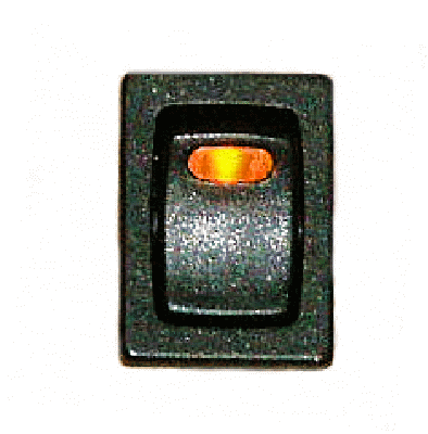 Schalter, 12V, mit LED gelb